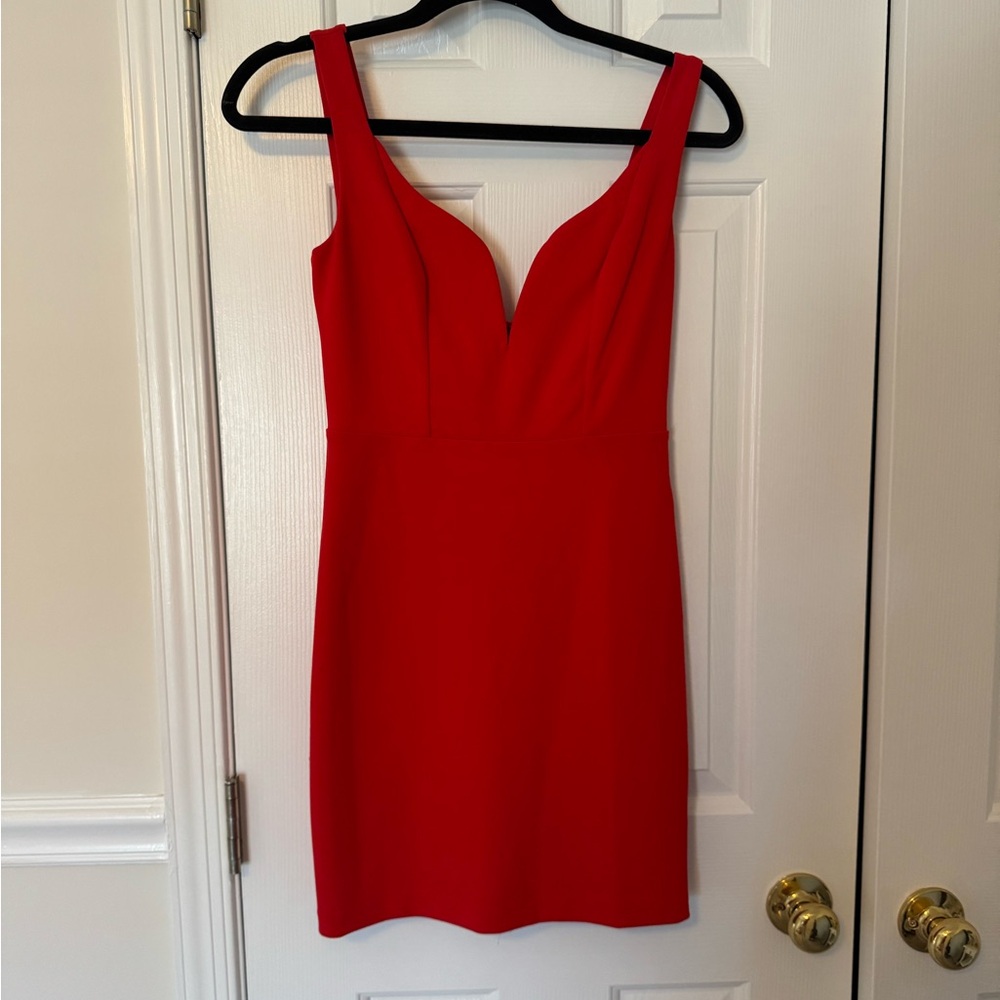 Express Vibrant Red Mini Dress